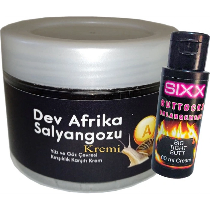 Giant 100ML Krem Dev Afrikasalyangozu Anti-Aging + Sıxx Kalçaşekillendirme Kremi 60 ml
