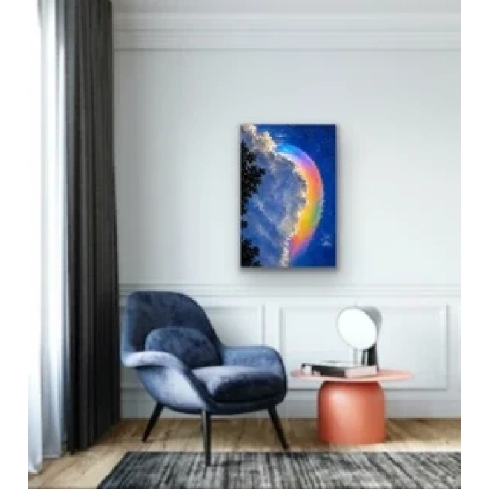 Gökkuşağı Bulutu Kanvas Tablo 40X60 CM