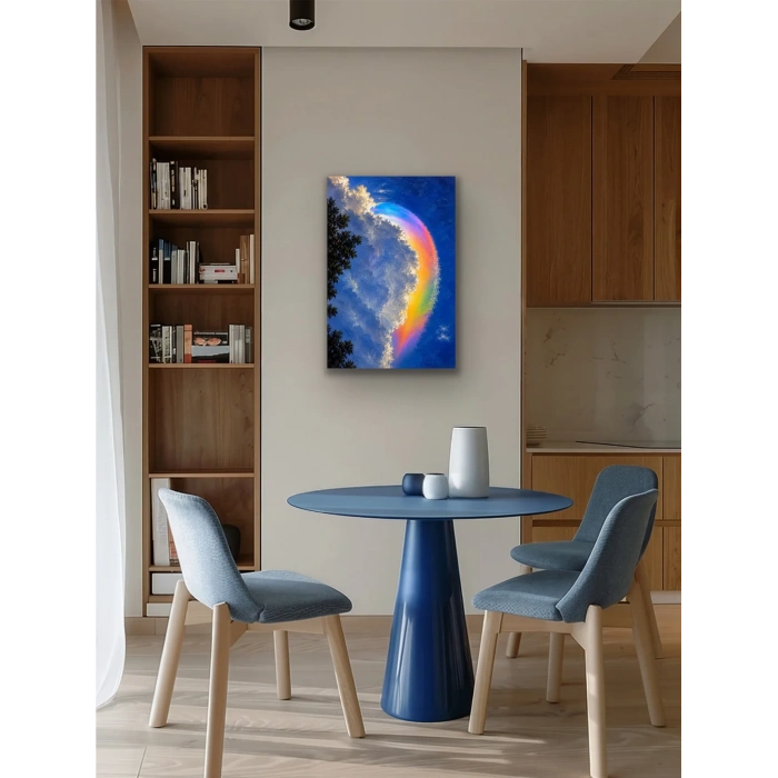 Gökkuşağı Bulutu Kanvas Tablo 60X90 CM