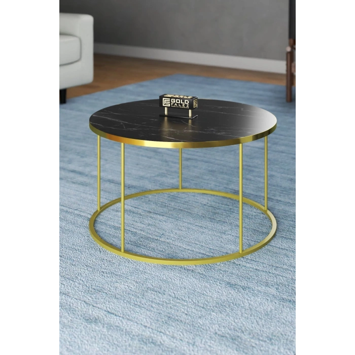 Gold Terra Sehpa Seti Bendir Siyah 4lü