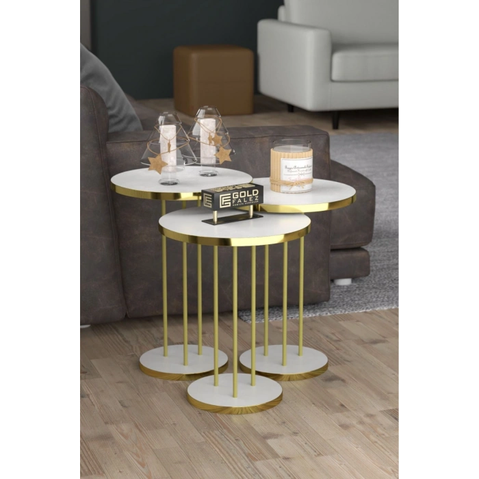 Gold Terra Zigon Beyaz 3lü