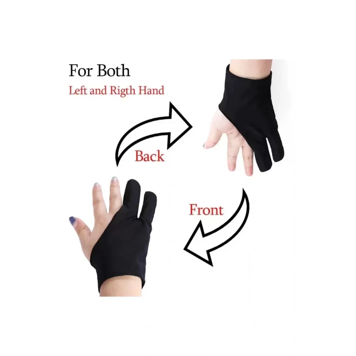 Grafikerler için Profesyonel Grafik Tablet Çizim Eldiveni