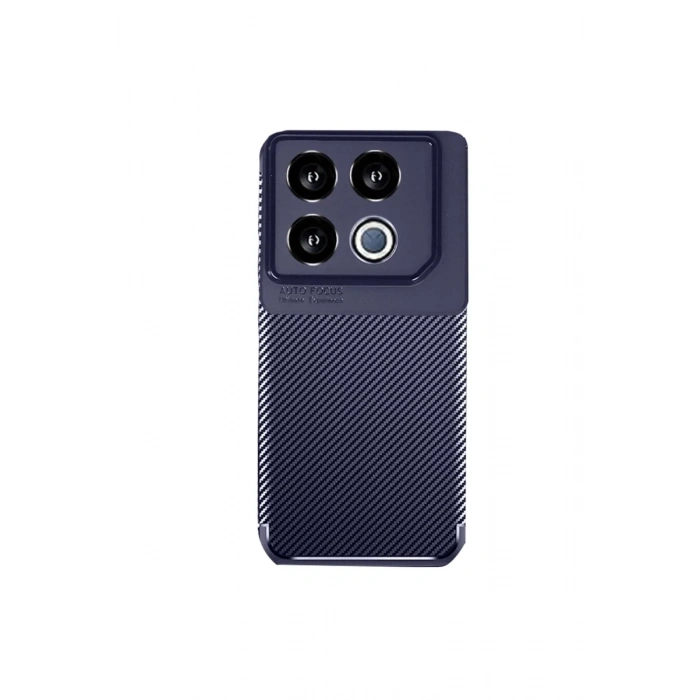 İnfinix GT 20 Pro Kılıf Auto Focus Karbon Kapak - Lacivert