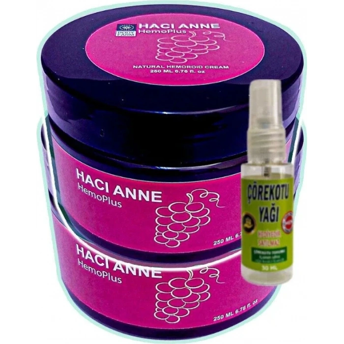 Hacı Anne 2X200 ml Kremi+30 ml Çörek Otu Yağı ile