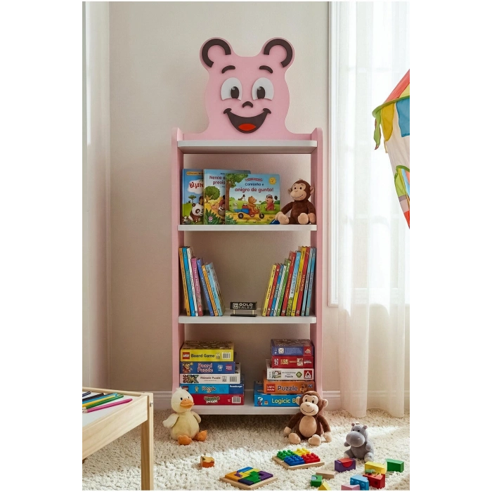 Happy Face Çocuk Kitaplığı Pembe