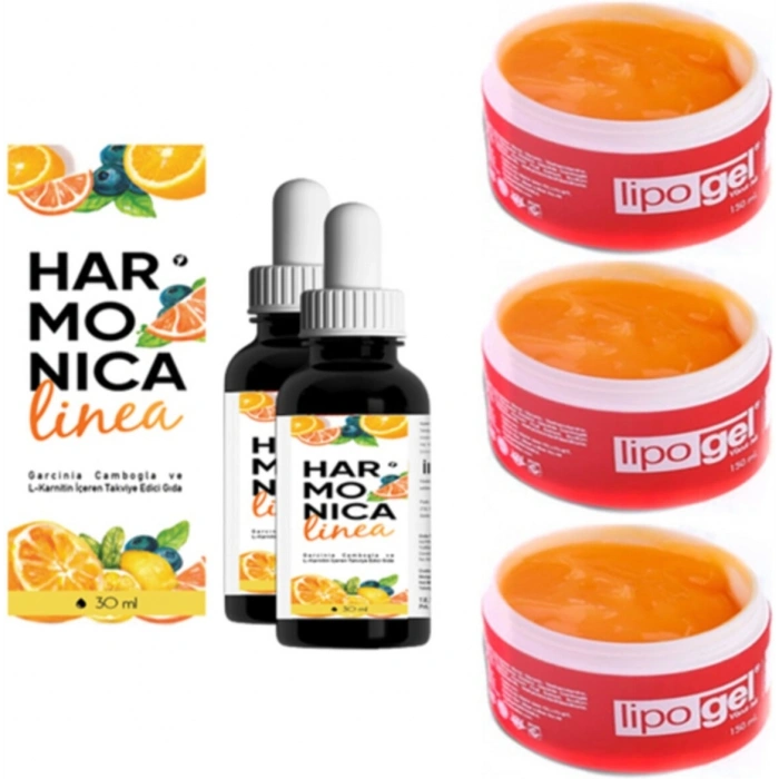 Harmonica Linea 30ML Damla 2 Ad + Lipo Gel 150ML Jel 3 Adet