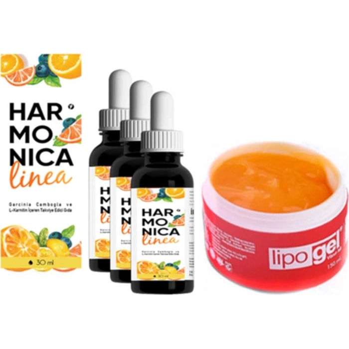 Harmonica Linea 30ML Damla 3 Adet + Lipo Gel 150ML Jel 1 Ad