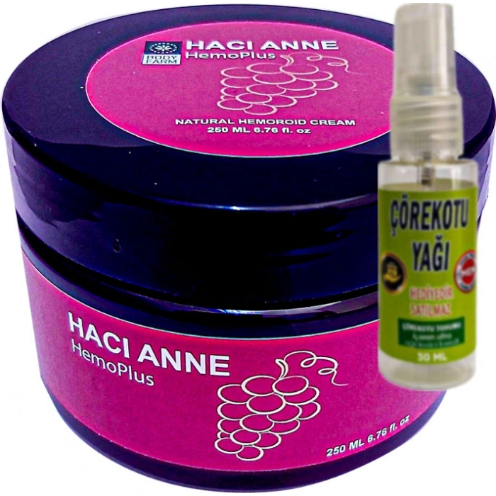 Hemoplus Hacı Anne Bakım Kremi 200 ml + Çörek Otu Yağı 30 ml