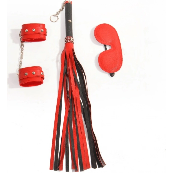 Hintohu Bondage Fetishset 3 Parça Deri fetişh Set