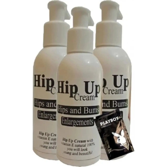 Hip Up 120 ml 3 Adet Birden Kremi + 1 Hediye Jel