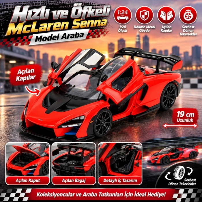 Hızlı ve Öfkeli McLaren Senna Model Araba