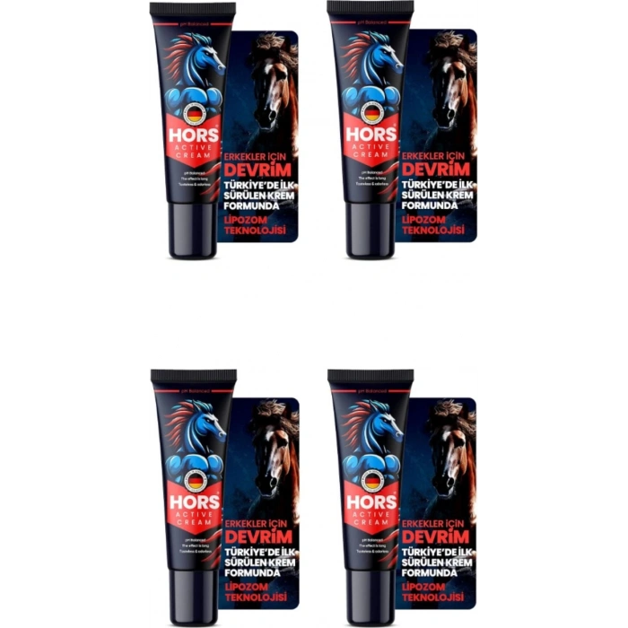 Hors Active Cream Erkeklere Özel Ürünü 50 ml 4 Adet