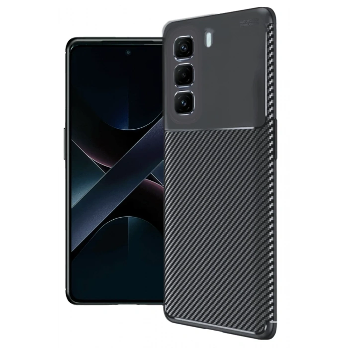 İnfinix Hot 50 Pro Plus 4G Auto Focus Karbon Kapak - Siyah