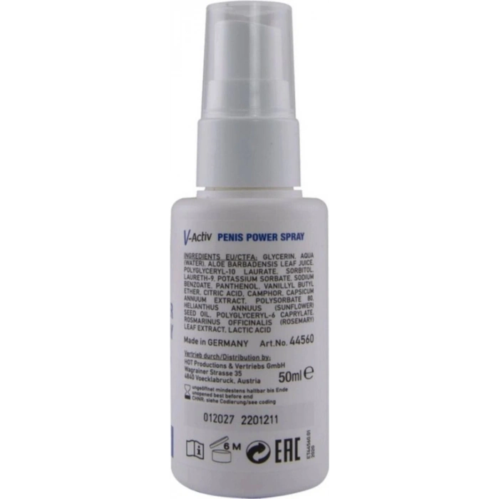 Hot V-Activ For Men Erkeklere Özel Bakım Spreyi 50ML