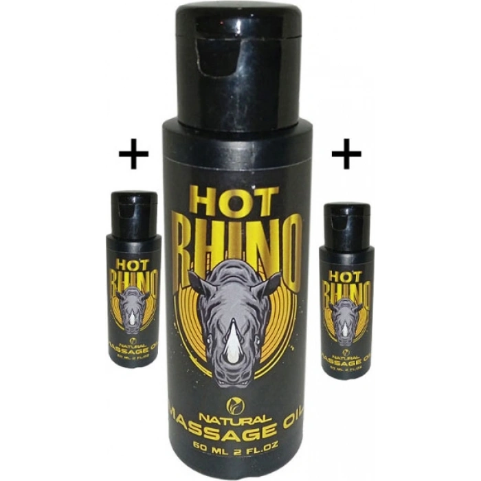 Hotrhino 3 Adet Bay Bayan Erotikmasaj Yağı 60 ml