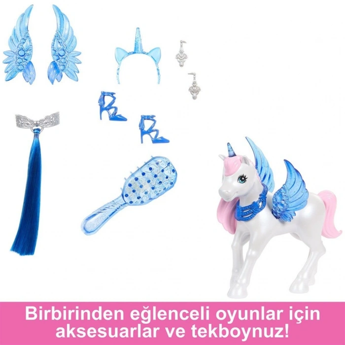 HRR16 Mavi Saçlı Prenses Bebek