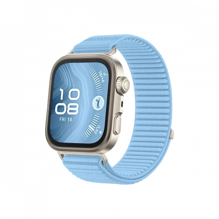 Huawei Fit 4 Braid Kordon - Açık Mavi