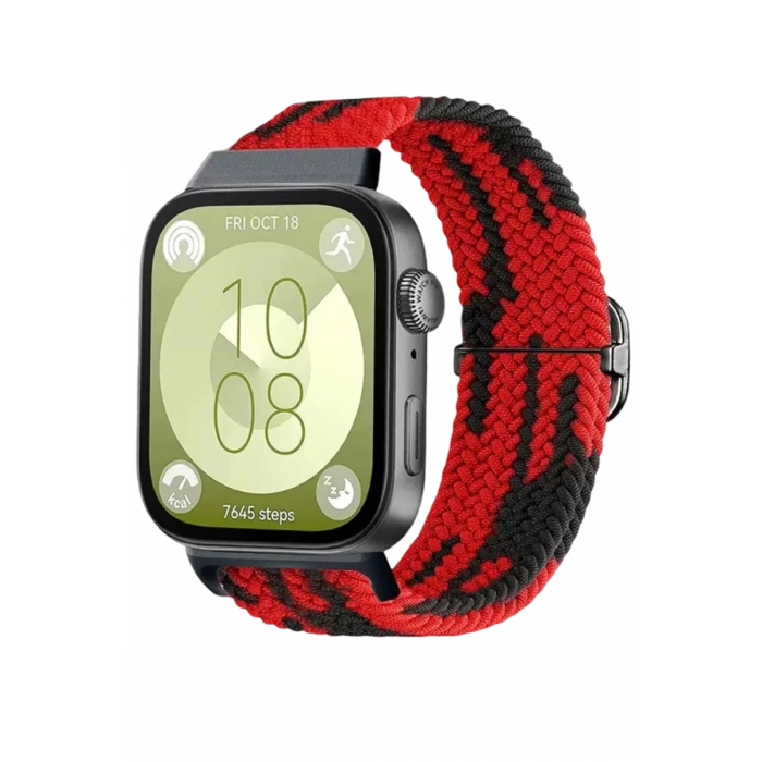 Huawei Fit 4 Star Kordon - Kırmızı-Siyah