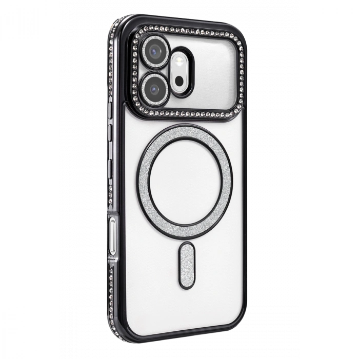 Huawei Honor 600 Joke Simli Magneticsafe Kılıf - Siyah