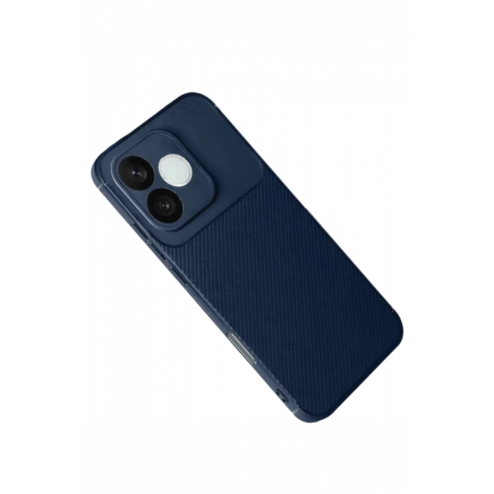 Huawei Honor 600 Lite Uyumlu Auto Focus Karbon Kapak - Lacivert