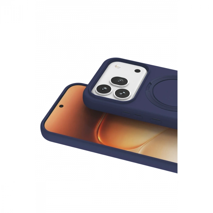 Huawei Honor 600 Regal Magsafe Standlı Kapak - Lacivert