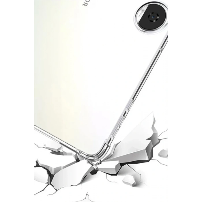 Huawei Honor Pad 9 Kılıf Anti Shock Tablet Silikon - Şeffaf
