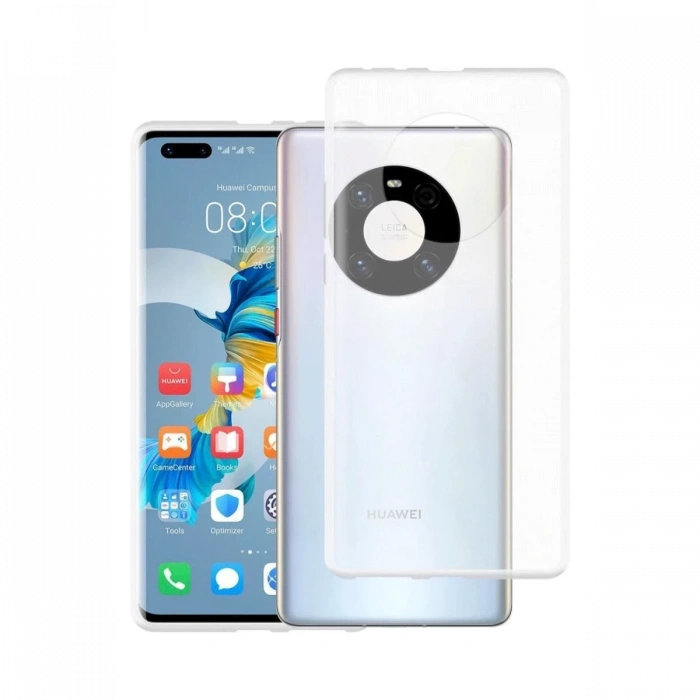 Huawei Mate 40 Pro Uyumlu Kılıf Lüx Şeffaf Silikon