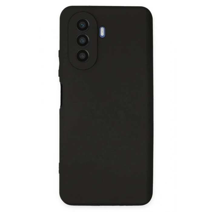 Huawei Nova Y70 Uyumlu Kılıf First Silikon - Siyah
