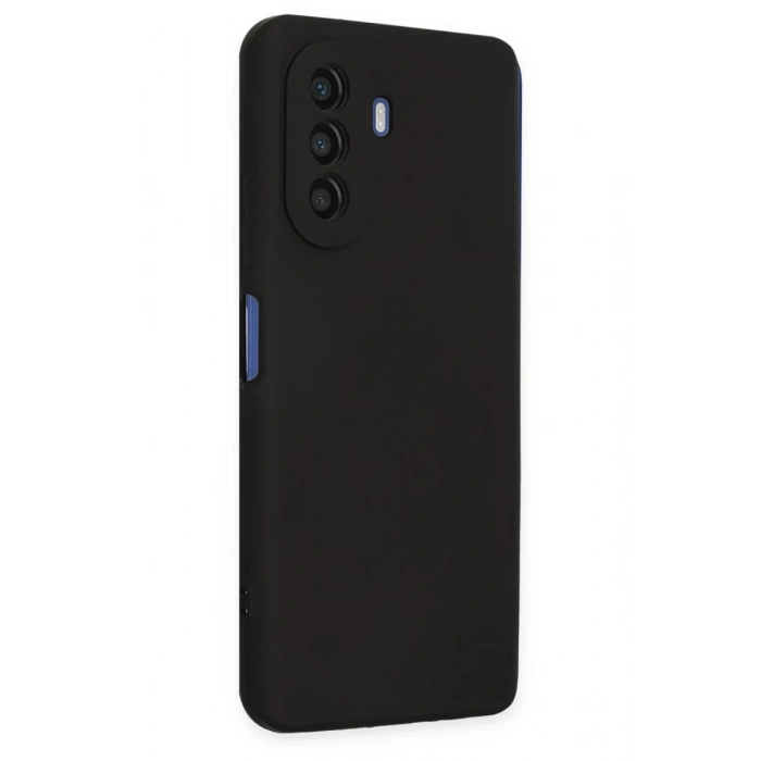 Huawei Nova Y70 Uyumlu Kılıf First Silikon - Siyah
