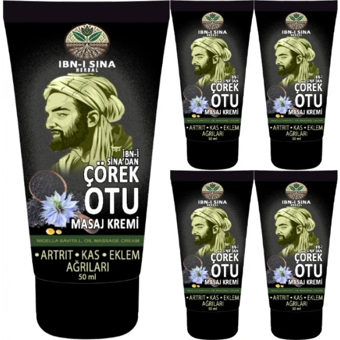 Ibn-I Sina Çörek Otu Kremi 5 Adet 50 ml / Masaj Kremi