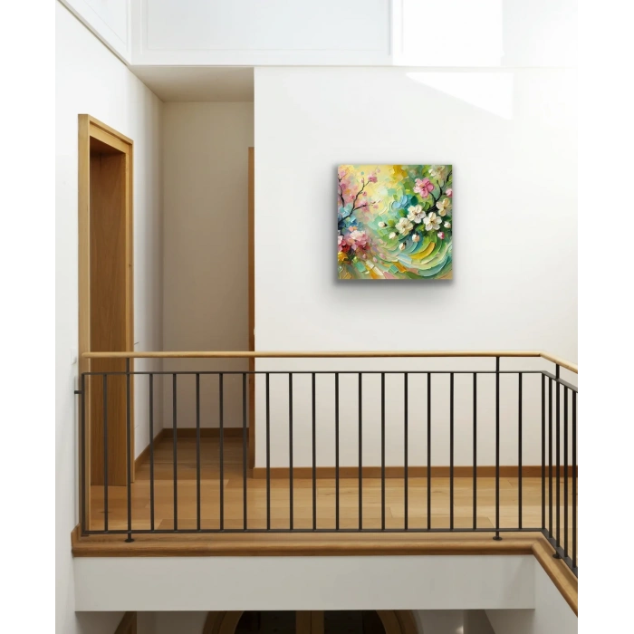 İlkbahar Mevsimi Kanvas Tablo 60x60cm