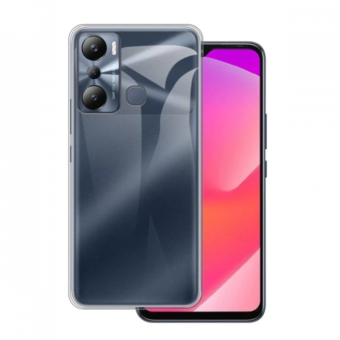 İnfinix Hot 20i Uyumlu Kılıf Lüx Şeffaf Silikon