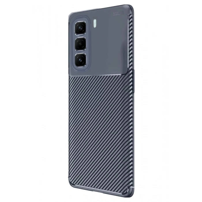 İnfinix Hot 50 Pro Plus 4G Uyumlu Auto Focus Karbon Kapak - Lacivert