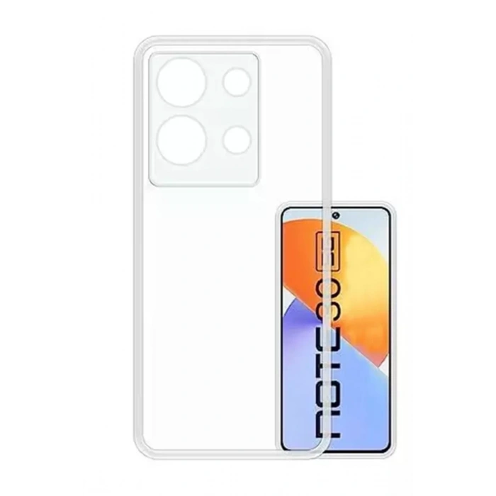 İnfinix Note 30 Uyumlu Kılıf Lüx Şeffaf Silikon