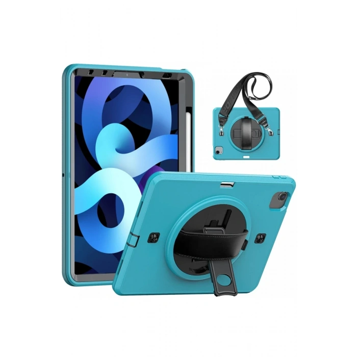 Apple iPad Pro 11 (2020) Kılıf Strap-C Otterbox Tablet Kapak - Mavi