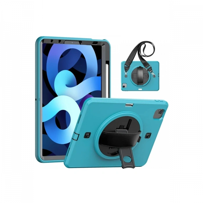 Apple iPad Pro 11 (2020) Kılıf Strap-C Otterbox Tablet Kapak - Mavi