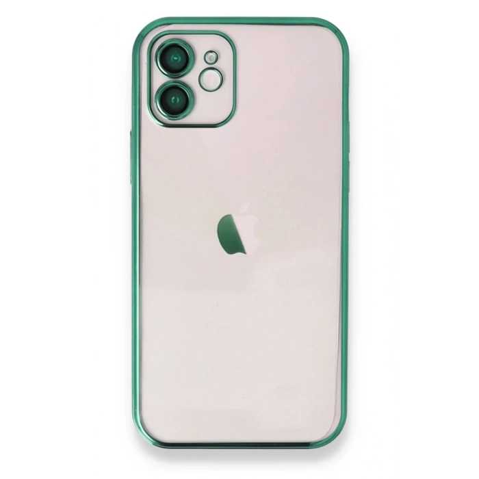 Apple iPhone 11 Kılıf Lensli Silikon - Yeşil