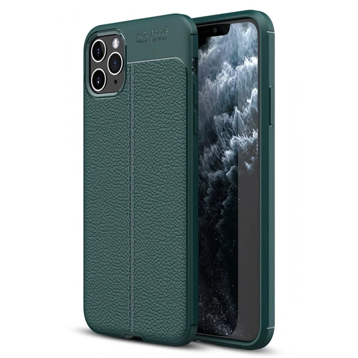 Apple iPhone 11 Pro Max Kılıf Auto Focus Kapak - Yeşil