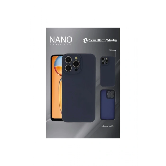 Apple iPhone 11 Pro Max Kılıf Nano içi Kadife Silikon - Mavi