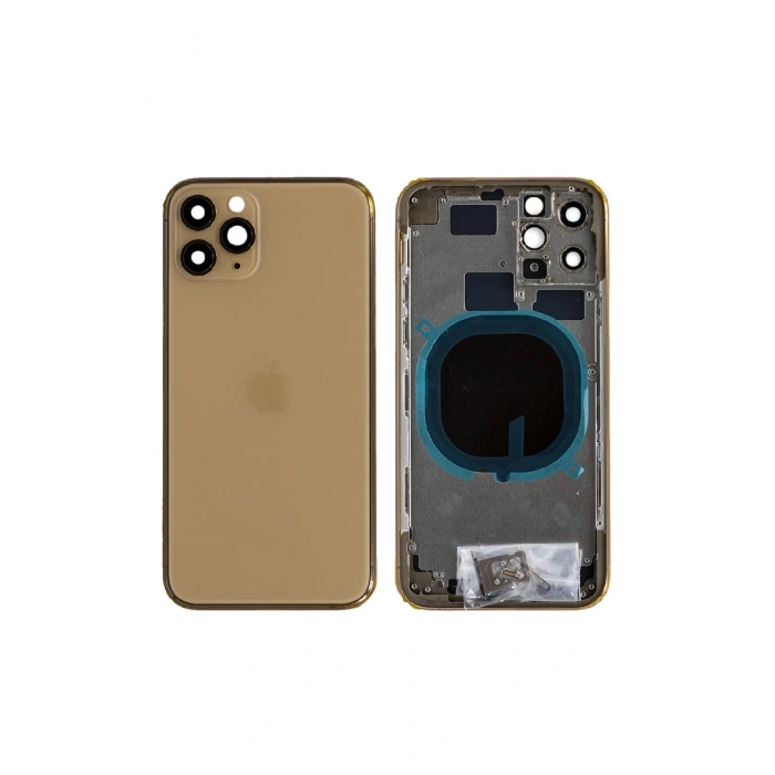 Iphone 11 Pro Uyumlu Boş Kasa + Kapak Gold Altın