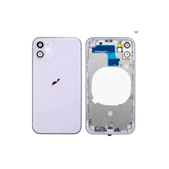 Iphone 11 Uyumlu Boş Kasa + Kapak Mor