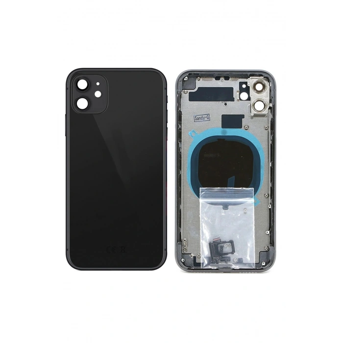 Iphone 11 Uyumlu Boş Kasa + Kapak Siyah