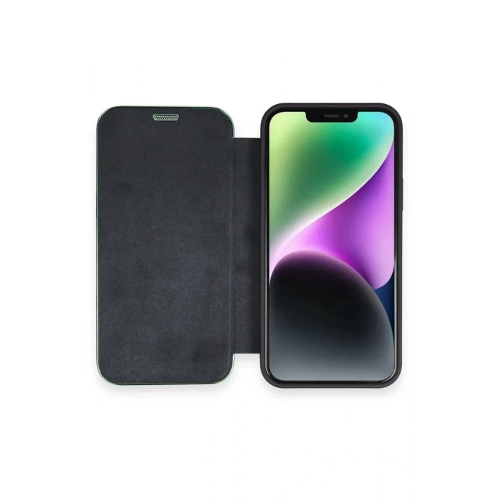 Apple iPhone 12 Kılıf Dolpin Kapaklı - Lacivert