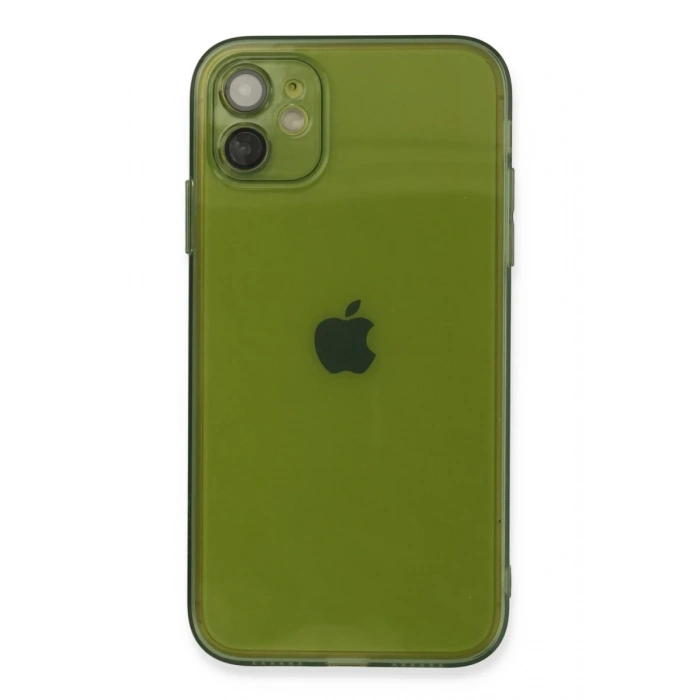 Apple iPhone 12 Kılıf Fly Lens Silikon - Yeşil
