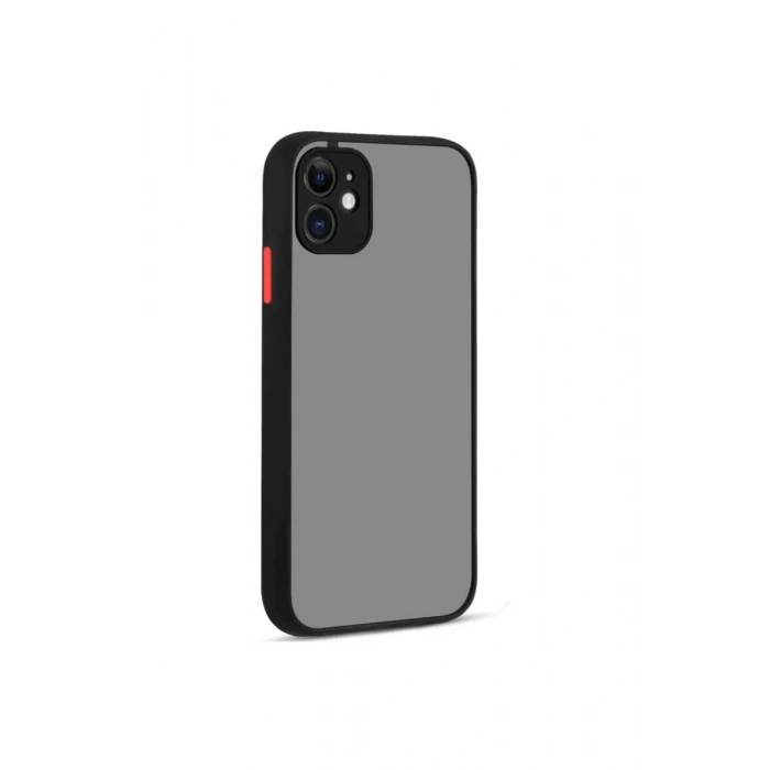Apple iPhone 12 Kılıf Montreal Silikon Kapak - Siyah