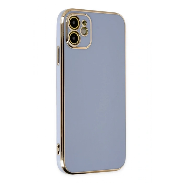 Apple iPhone 12 Kılıf Volet Silikon - Mavi