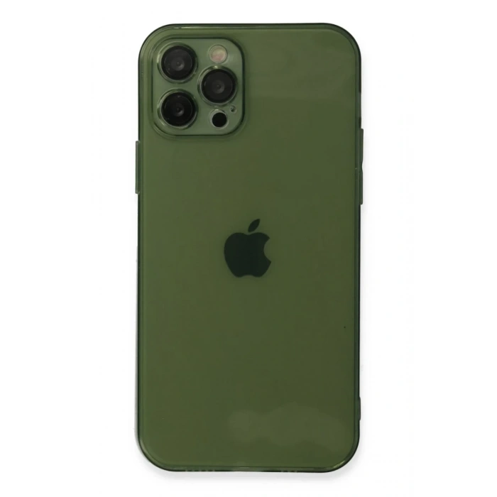 Apple iPhone 12 Pro Kılıf Fly Lens Silikon - Yeşil