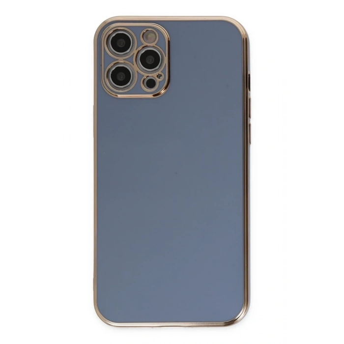 Apple iPhone 12 Pro Kılıf Volet Silikon - Mavi
