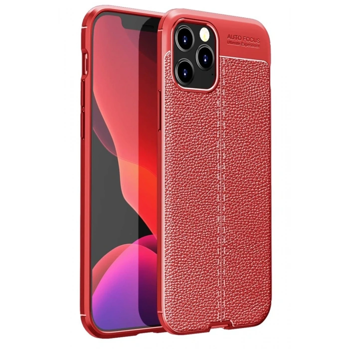 Apple iPhone 12 Pro Max Kılıf Auto Focus Kapak - Kırmızı