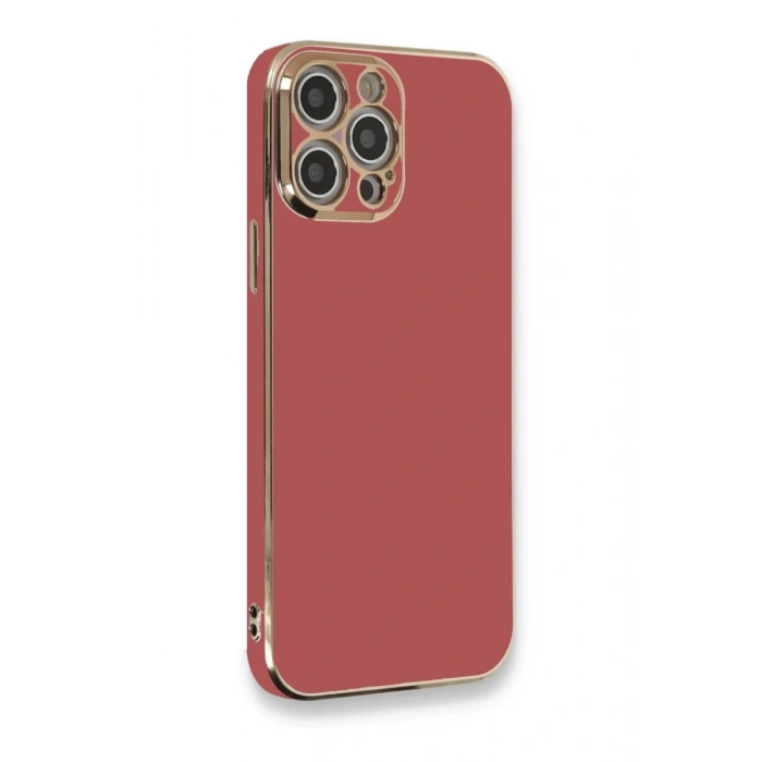 Apple iPhone 12 Pro Max Kılıf Volet Silikon - Kırmızı